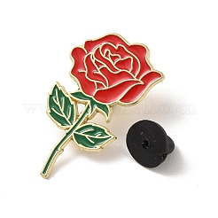 Emaille-Anstecker mit Rosenblüten&nbsp;JEWB-F045-02G