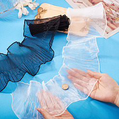 2 шт. двухцветной нейлоновой плиссированной кружевной отделки&nbsp;OCOR-TA0002-75