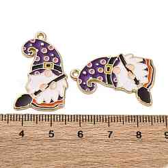 Подвески из сплава хэллоуина с эмалью&nbsp;ENAM-V002-02G-G