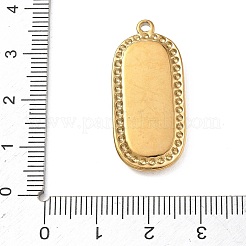 Anhänger aus Edelstahl 304 und Stoff&nbsp;STAS-I369-10G-05