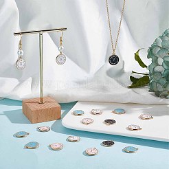 40шт 4 цвета сплава эмалевые подвески&nbsp;ENAM-SC0002-96