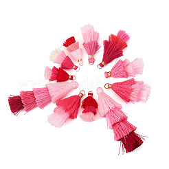 14 Stück 7 Farben Polyester-Quastenanhänger&nbsp;FIND-TA0009-44