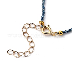 Collane di perline di vetro rondelle sfaccettate&nbsp;NJEW-JN03004-04