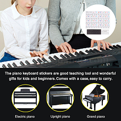 Наклейки на фортепианную клавиатуру&nbsp;DIY-WH0366-75A