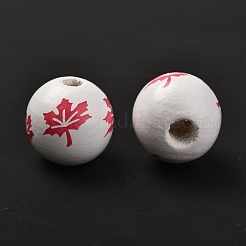Bois perles européennes&nbsp;WOOD-G006-01F