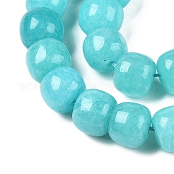 Chapelets de perles en jade blanc naturel teinté&nbsp;G-T138-S10