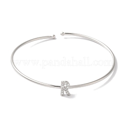 Bracelets en laiton plaqué en rack&nbsp;BJEW-A018-01P-R
