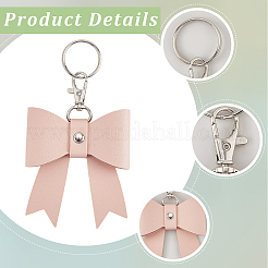 Porte-clés en cuir pu&nbsp;KEYC-WH20816-001P-C