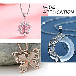 40 шт. 4 стиля вакуумного покрытия PVD из нержавеющей стали 304 с защелкивающимися дужками&nbsp;STAS-YS0001-12