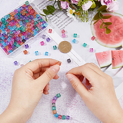 210 шт. 7 цвета прозрачные хрустальные стеклянные бусины&nbsp;EGLA-HS0001-04