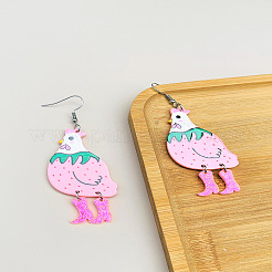 Пасхальные акриловые серьги-подвески&nbsp;FS-WG6C750-01