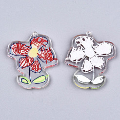 Прозрачные прозрачные подвески из акрила&nbsp;KY-S158-70