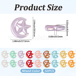50pcs perles acryliques opaques&nbsp;OACR-PA0002-22
