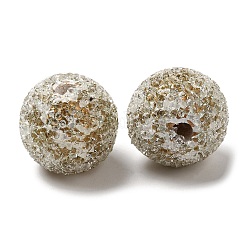 Perline europee in legno verniciato a spruzzo con strass&nbsp;RESI-C038-03D