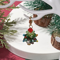 Décorations de pendentif en verre d'arbre de Noël&nbsp;HJEW-JM02046-02