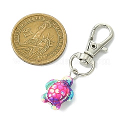 Подвеска из синтетической бирюзы с морской черепахой&nbsp;HJEW-JM02143-01