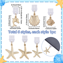 6 pz tappi antipolvere in PVC per cellulari&nbsp;HJEW-SC00203