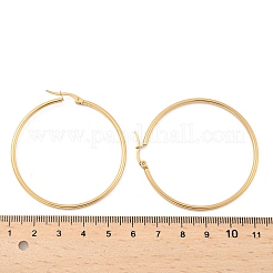 Orecchini a cerchio in acciaio inossidabile 304&nbsp;X-EJEW-N0016-11G-H
