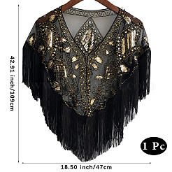 Полиэстеровый палантин&nbsp;AJEW-WH20128-005