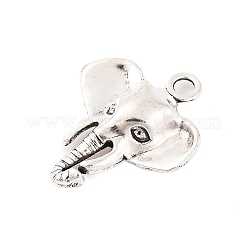 Pendente in lega a elefante stile tibetano&nbsp;X-TIBEP-1478-AS-LF