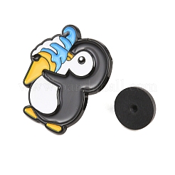Pinguin-Anstecknadeln aus Emaillelegierung&nbsp;JEWB-G046-03B