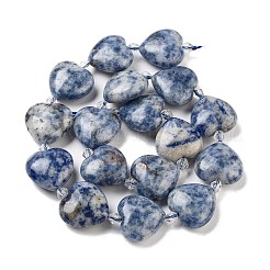 Perles de jaspe tache bleue naturelle&nbsp;G-C150-A27-01
