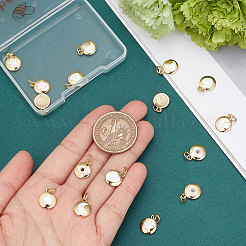 16шт 4 стиля латунные эмалевые подвески&nbsp;KK-BBC0003-53