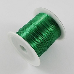 Tronçon vert perles élastique chaîne de fil, 1mm, 10m/rouleau