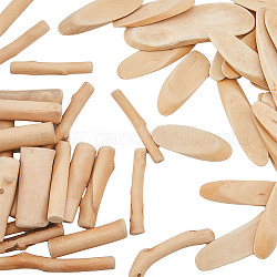 SUPERFINDINGS 2 Styles 400g Driftwood Pieces for Crafts Multiple Sizes Natural Twigs Sticks Oval Wooden Craft Slices Aquariums for DIY Crafts School Projects Festival Decoration