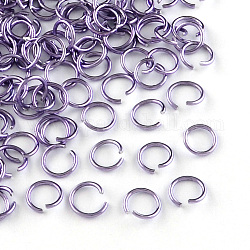 Aluminum Wire Open Jump Rings, Plu, 20 Gauge, 6x0.8mm, Inner Diameter: 5mm, about 2150pcs/50g