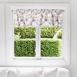 Polyestervorhang Purdah, für Wandvorhänge, Fensterdekoration zu Hause, Rechteck, Vogel, 460x1320 mm