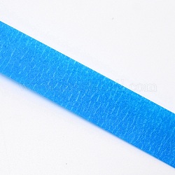 Ruban de masquage coloré, papier texturé ruban adhésif, pour la peinture, emballage et protection des vitres, Dodger bleu, 9.85x1.15 cm, environ 20 m / bibone 