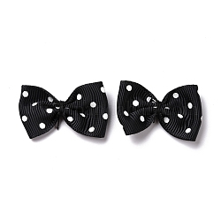 Ribbon Bowknot & Hair Bows Costume Accessories, Black, 35~40x24~25mm