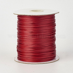 Экологически чистый корейский вощеный шнур из полиэстера, темно-красный, 0.5 мм, около 169.51~174.98 ярда (155~160 м) / рулон