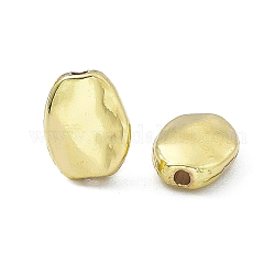 Gestell Legierung Perlen, Oval, Licht Gold, 11x8.5x3.5 mm, Bohrung: 1.6 mm