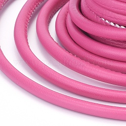 Rotonde cavi cuoio dell'unità di elaborazione, rosa intenso, 4mm, circa 4.37 iarde (4 m)/rotolo