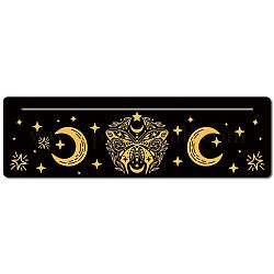 Porte-cartes de tarot en bois sculpté, support d'autel de carte de tarot, outils de divination de sorcière, rectangle, le modèle de papillon, 25.4x7.62x0.5 cm