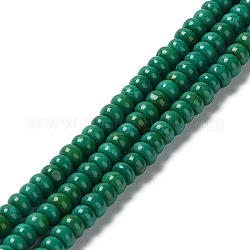 Chapelets de perles en howlite naturelle, teinte, rondelle, 4~4.5x2~2.5mm, Trou: 1mm, Environ 139~142 pcs/chapelet, 15.08~15.43'' (38.3~39.2 cm)