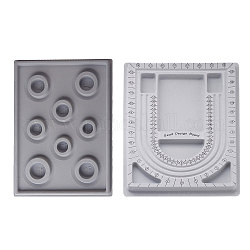 Sunnyclue 2 pz 2 tavole di design con perline di plastica in stile, grigio scuro, 1pc / style