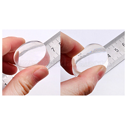 Печать штампа для ногтей с силиконовой головкой, инструмент для создания шаблона для ногтей, прозрачные, 3.6x2.2 см