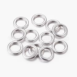Legierung Verknüpfung rings, bleifrei und cadmium frei und nickelfrei, Donut, Antik Silber Farbe, Größe: ca. 14.5 mm Durchmesser, 2 mm dick, Bohrung: 10 mm