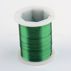 Круглая медная проволока для ювелирных изделий, зелёные, 0.3 мм, около 164.04 фута (50 м) / рулон