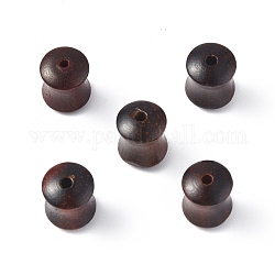 Perline in legno, undyed, bastone di bambù, marrone, 10x8mm, Foro: 1.6 mm