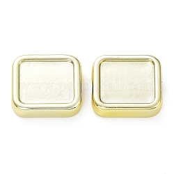 Acryl-Perlen, ccb Kunststoff-Perlen, Viereck, golden, 14x12.5x4 mm, Bohrung: 2 mm