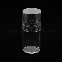 Konus-Polystyrol-Perlen-Aufbewahrungsbehälter, für Schmuckperlen kleines Zubehör, Transparent, 8x3.5 cm