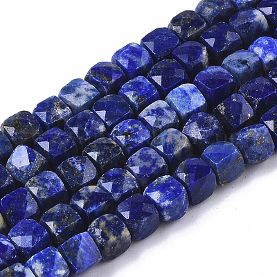 Natürlicher Lapislazuli Perlenstränge&nbsp;G-R460-038-1