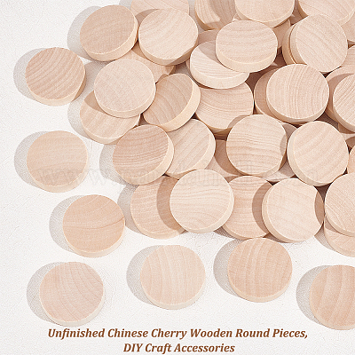  Wood Shapes - Wooden Discs Craft Wood Pieces