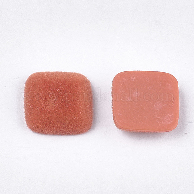 Cabochons flocky en résine&nbsp;X-FIND-T046-57-1