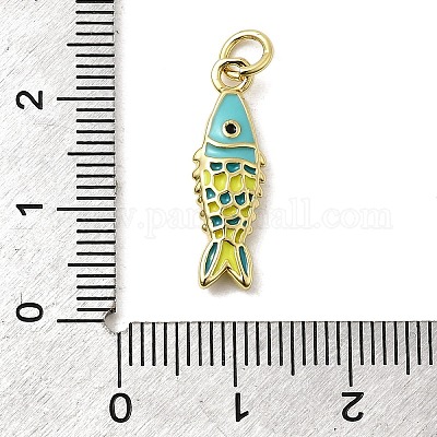 Латунь эмаль подвески&nbsp;KK-A266-39G-04-1