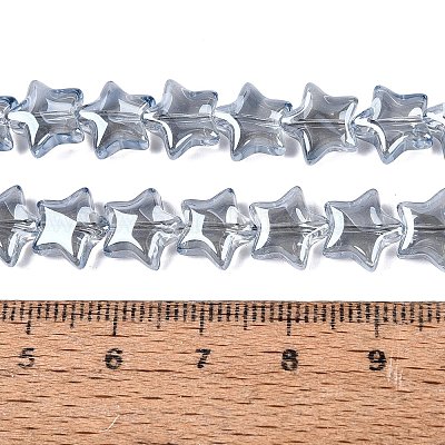 Galvanisieren transparente Glasperlen Stränge&nbsp;EGLA-N056-04A-A05-1